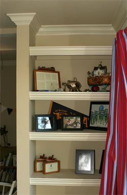 Shelves with Moulding